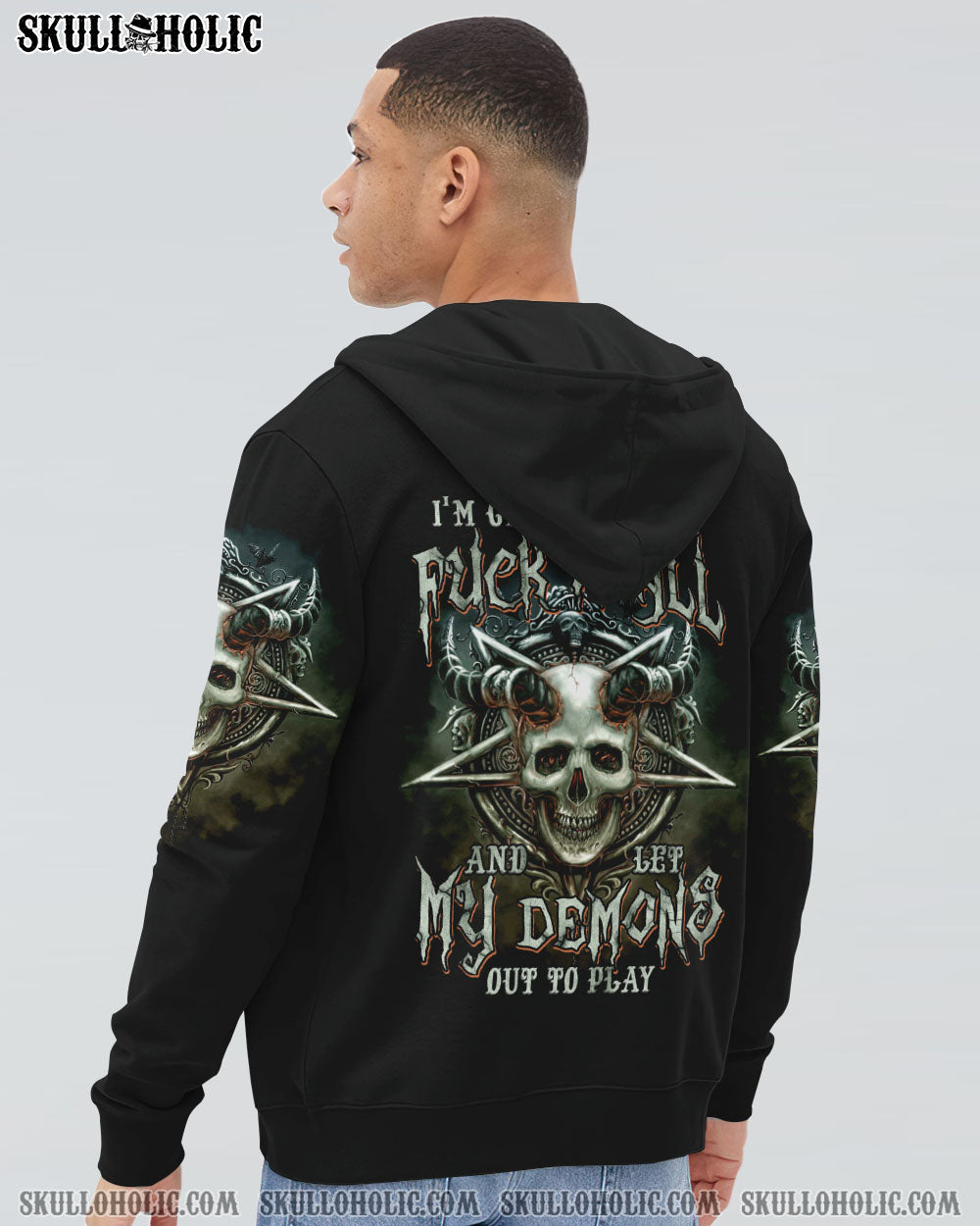 ONE DAY I’M GONNA JUST SAY HORN SKULL ALL OVER PRINT – TLTM1102232