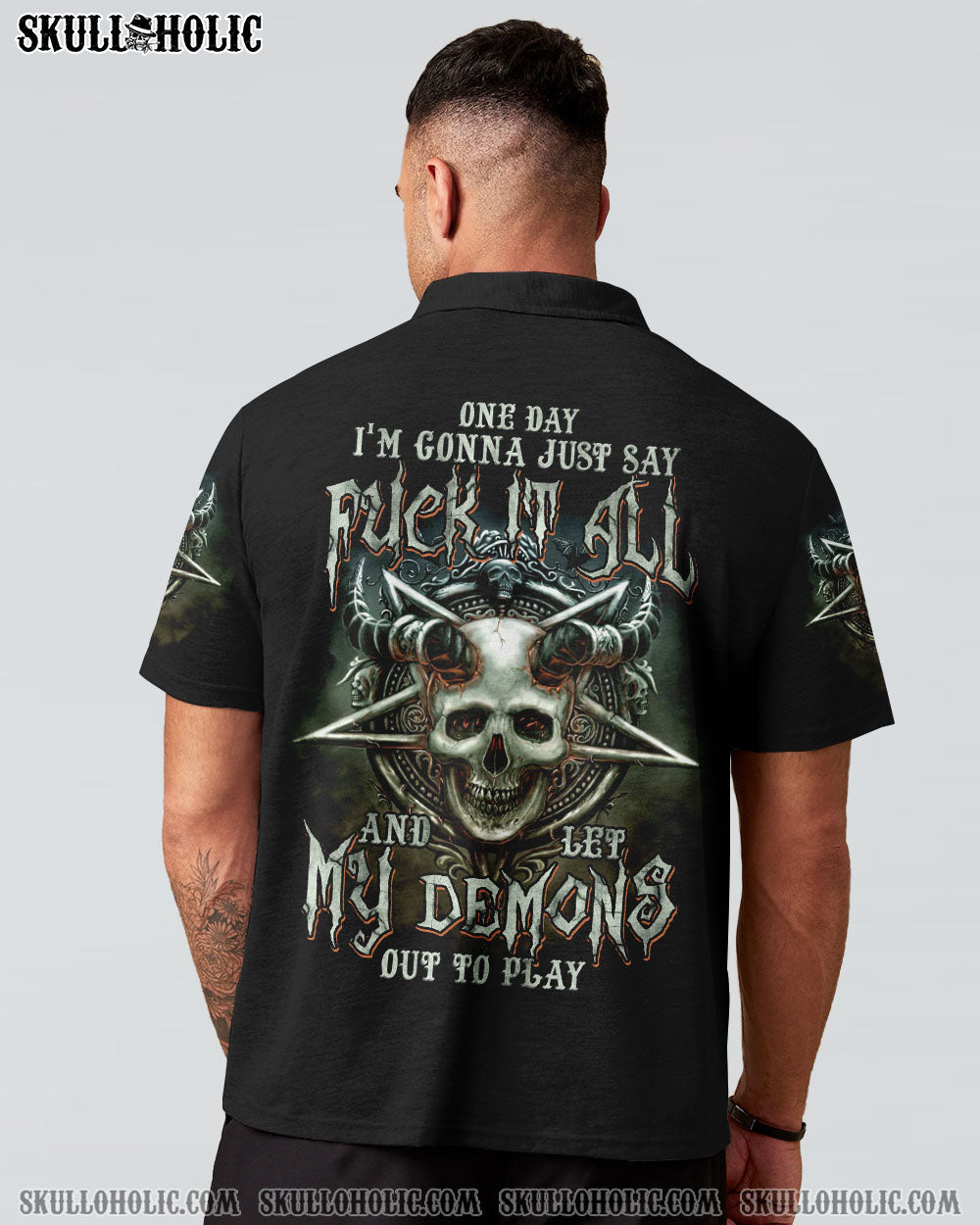 ONE DAY I’M GONNA JUST SAY HORN SKULL ALL OVER PRINT – TLTM1102232