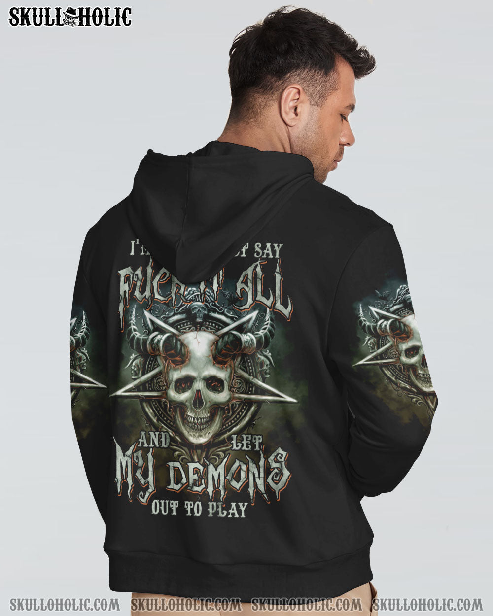 ONE DAY I’M GONNA JUST SAY HORN SKULL ALL OVER PRINT – TLTM1102232