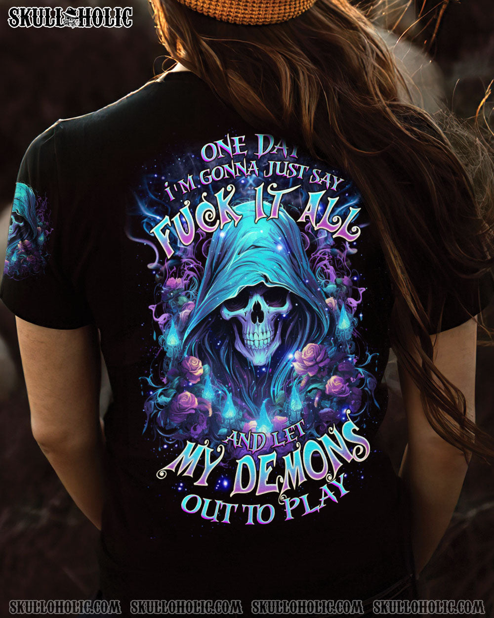 ONE DAY I’M GONNA JUST SAY REAPER ROSE ALL OVER PRINT – TLNZ1203245