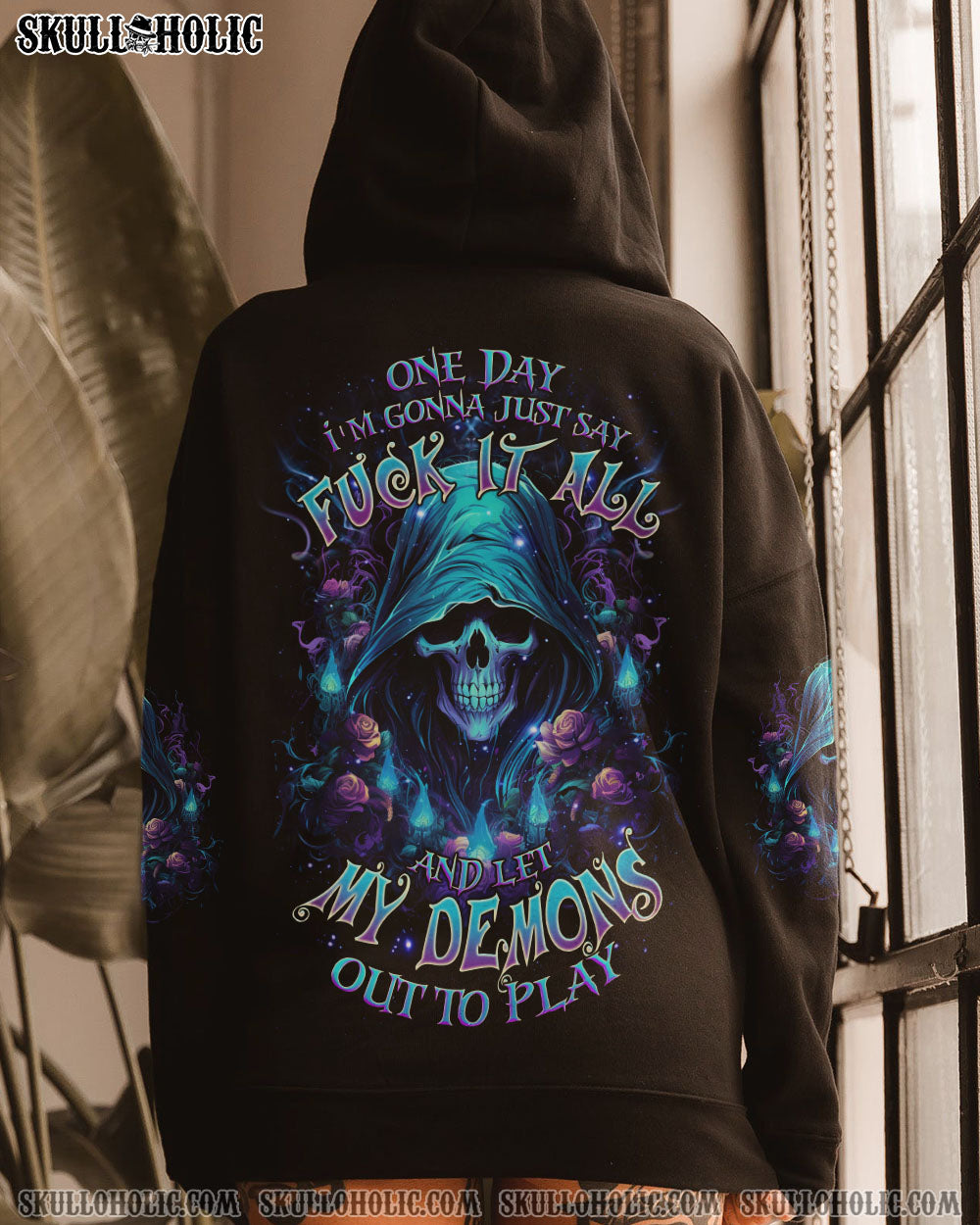 ONE DAY I’M GONNA JUST SAY REAPER ROSE ALL OVER PRINT – TLNZ1203245