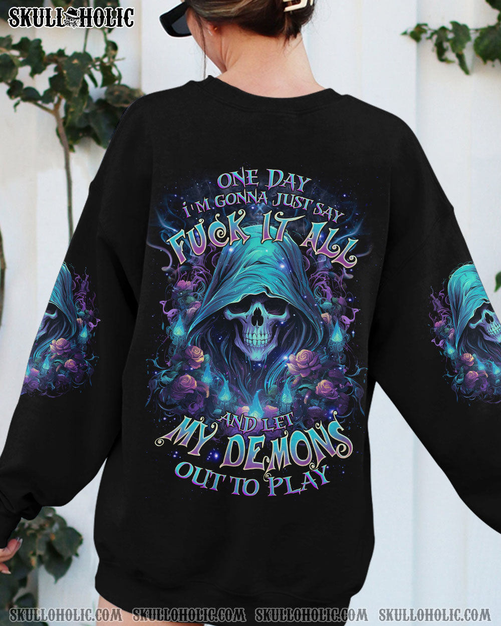 ONE DAY I’M GONNA JUST SAY REAPER ROSE ALL OVER PRINT – TLNZ1203245