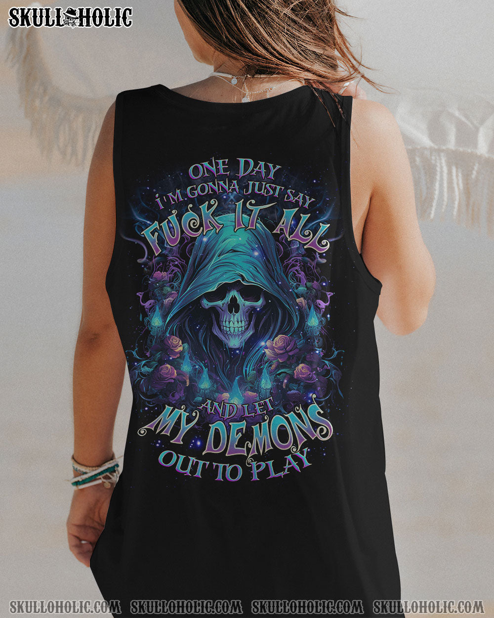 ONE DAY I’M GONNA JUST SAY REAPER ROSE ALL OVER PRINT – TLNZ1203245