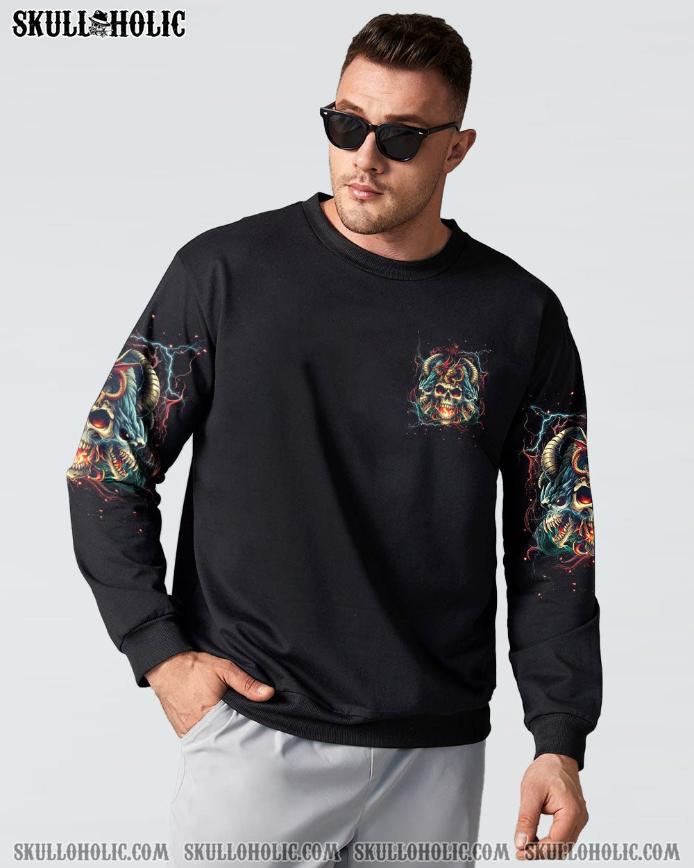 ONE DAY I’M GONNA JUST SAY SKULL DRAGON ALL OVER PRINT – TLNT2606242