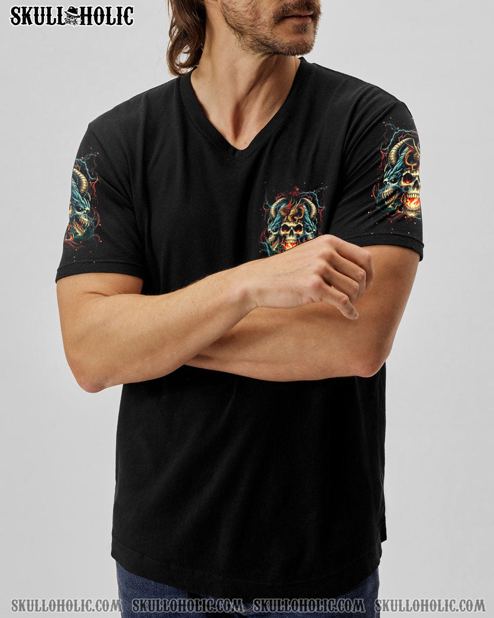 ONE DAY I’M GONNA JUST SAY SKULL DRAGON ALL OVER PRINT – TLNT2606242