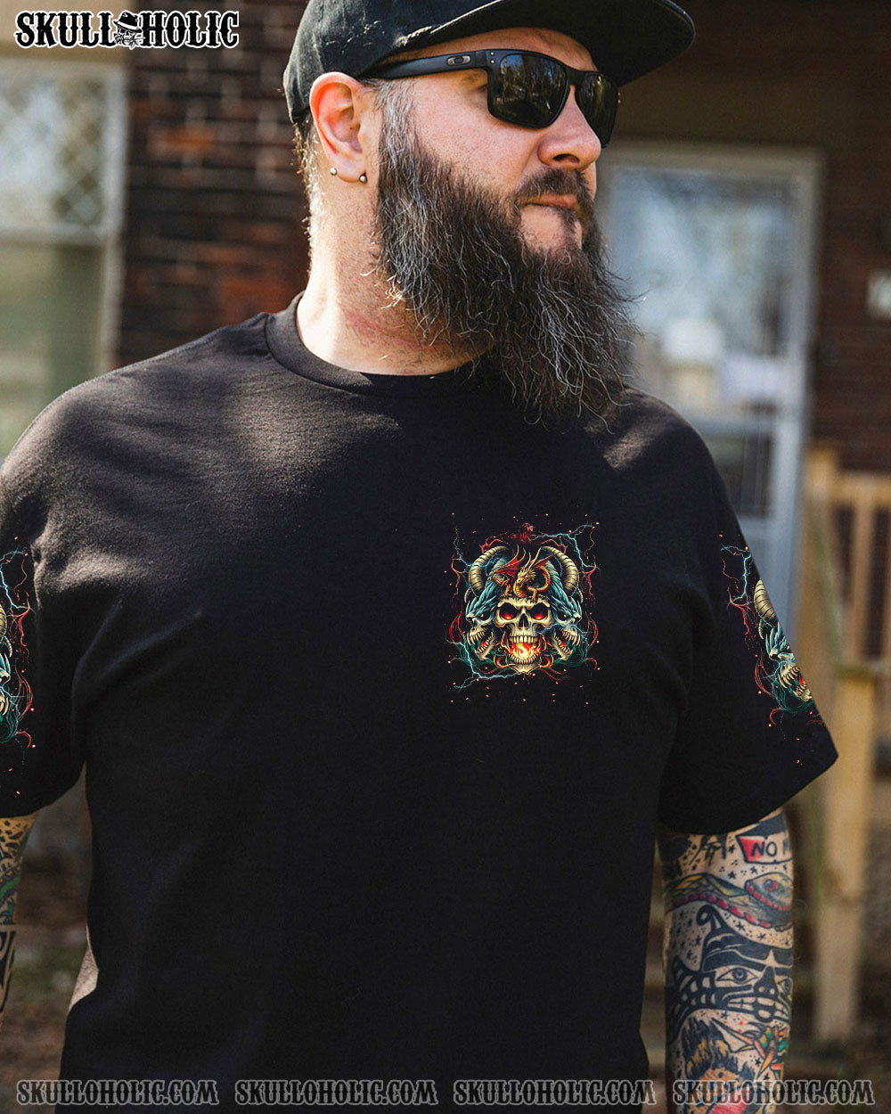 ONE DAY I’M GONNA JUST SAY SKULL DRAGON ALL OVER PRINT – TLNT2606242