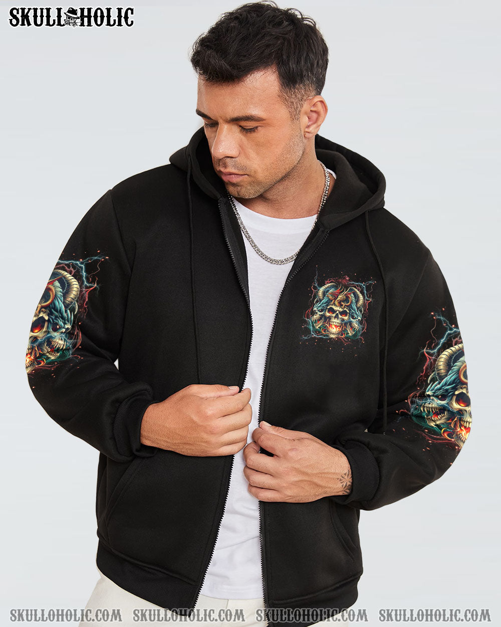 ONE DAY I’M GONNA JUST SAY SKULL DRAGON ALL OVER PRINT – TLNT2606242
