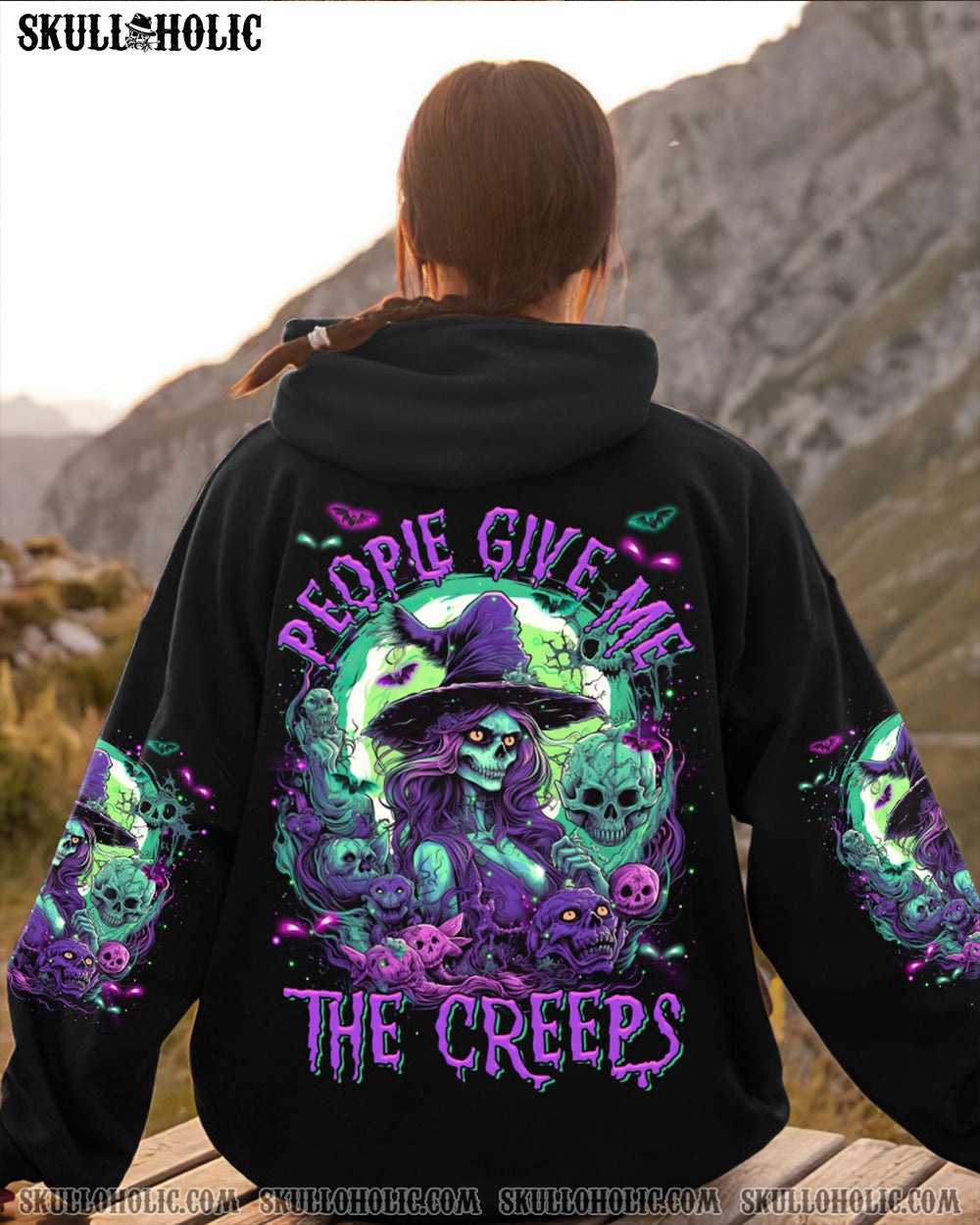 PEOPLE GIVE ME THE CREEPS WITCH HALLOWEEN ALL OVER PRINT – TLTR0908233