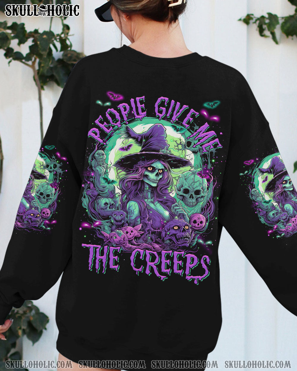 PEOPLE GIVE ME THE CREEPS WITCH HALLOWEEN ALL OVER PRINT – TLTR0908233