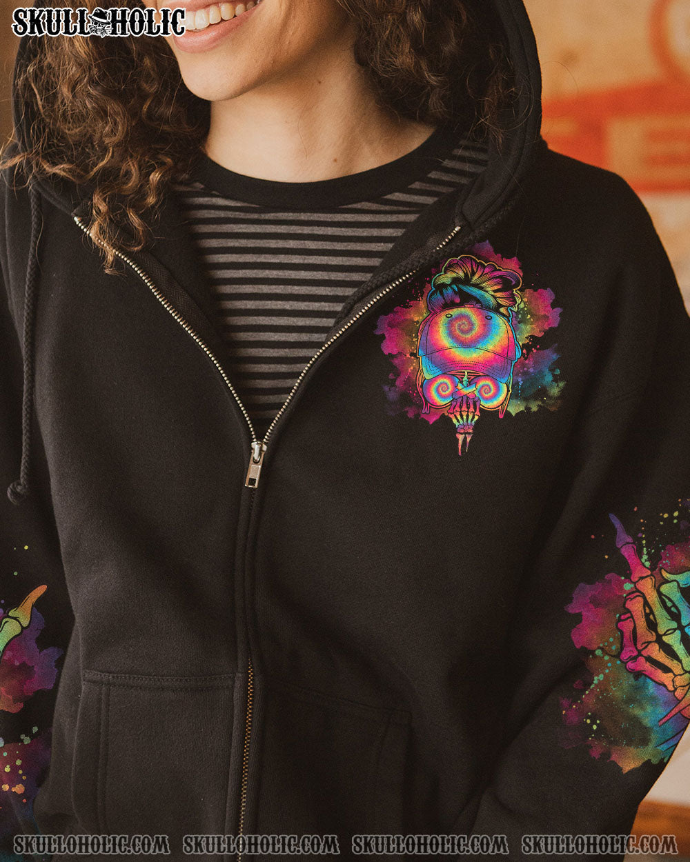 PISS ME OFF AGAIN TIE DYE MESSY BUN ALL OVER PRINT – TLNO2302231