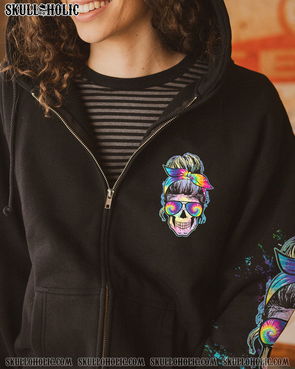 PISS ME OFF AGAIN TIE DYE MESSY BUN ALL OVER PRINT – TLTW1102235