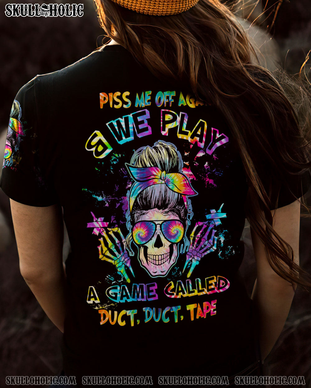 PISS ME OFF AGAIN TIE DYE MESSY BUN ALL OVER PRINT – TLTW1102235