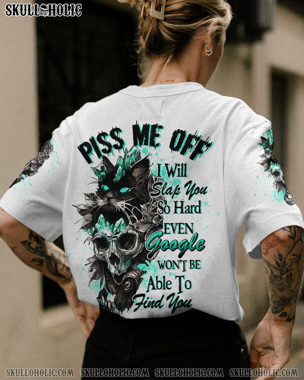 PISS ME OFF BLACK CAT SKULL ALL OVER PRINT – TLTW2312223