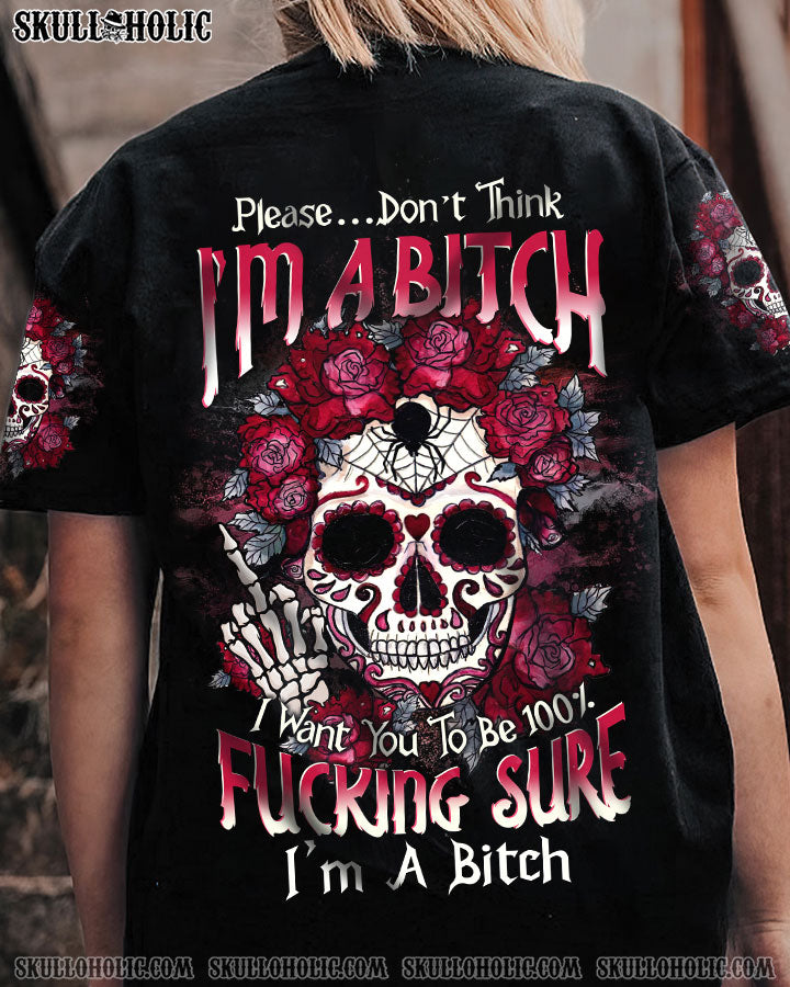 PLEASE DON'T THINK I'M A B ALL OVER PRINT - TLTW0804231