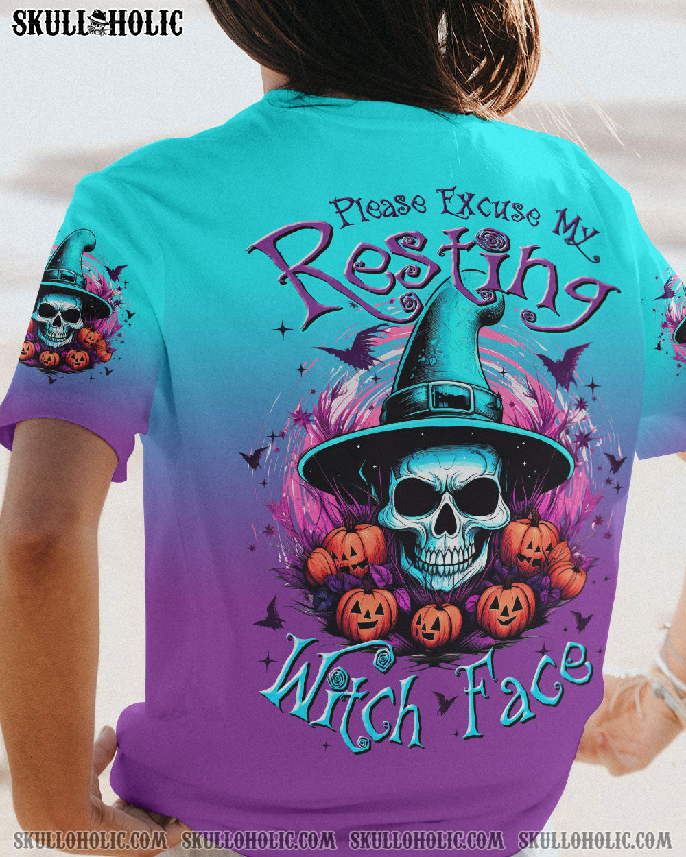 RESTING WITCH FACE HALLOWEEN ALL OVER PRINT – TLTW2407235