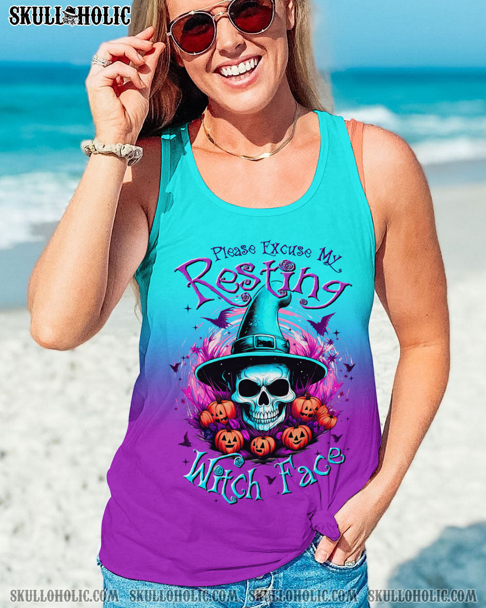 RESTING WITCH FACE HALLOWEEN ALL OVER PRINT – TLTW2407235