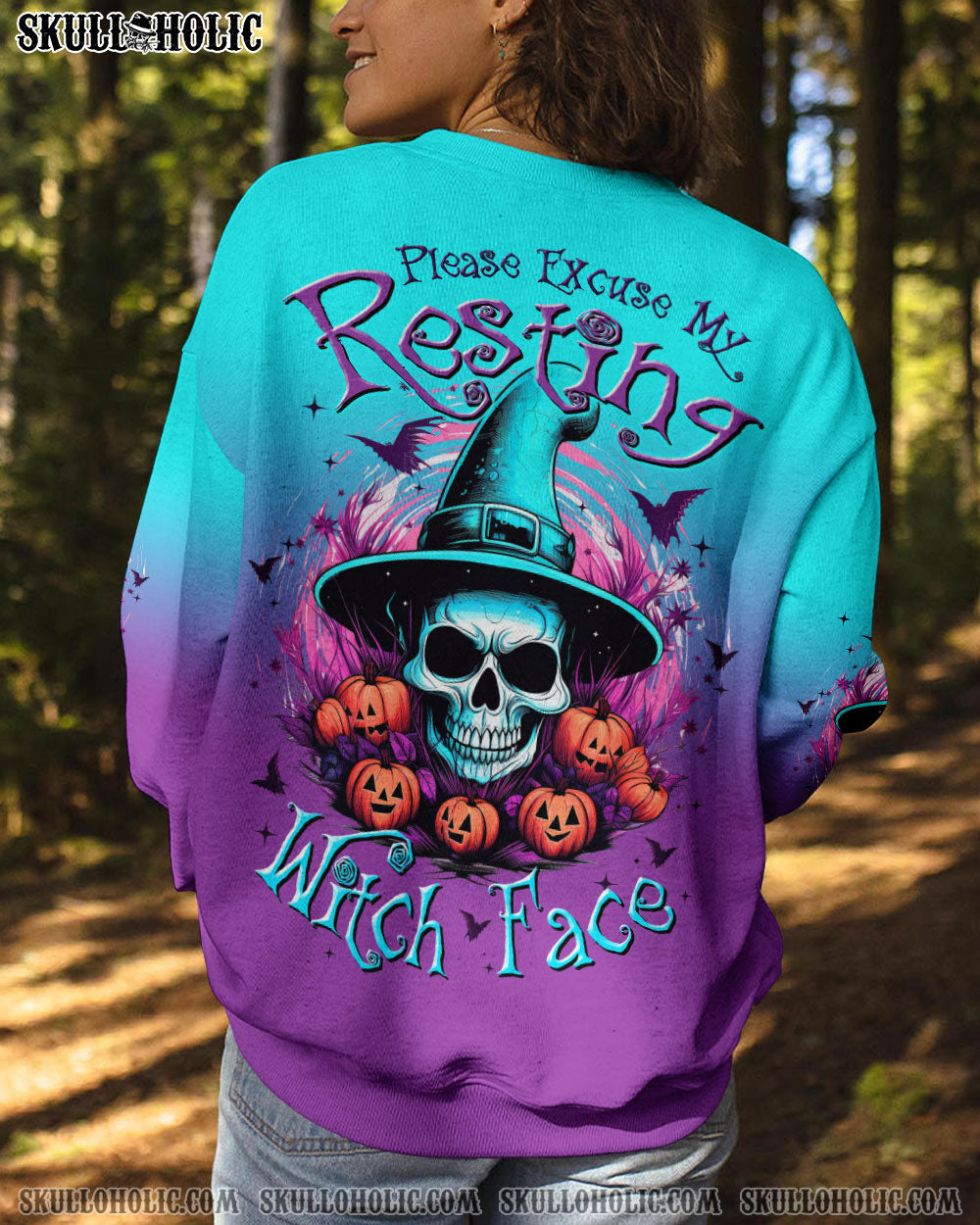 RESTING WITCH FACE HALLOWEEN ALL OVER PRINT – TLTW2407235