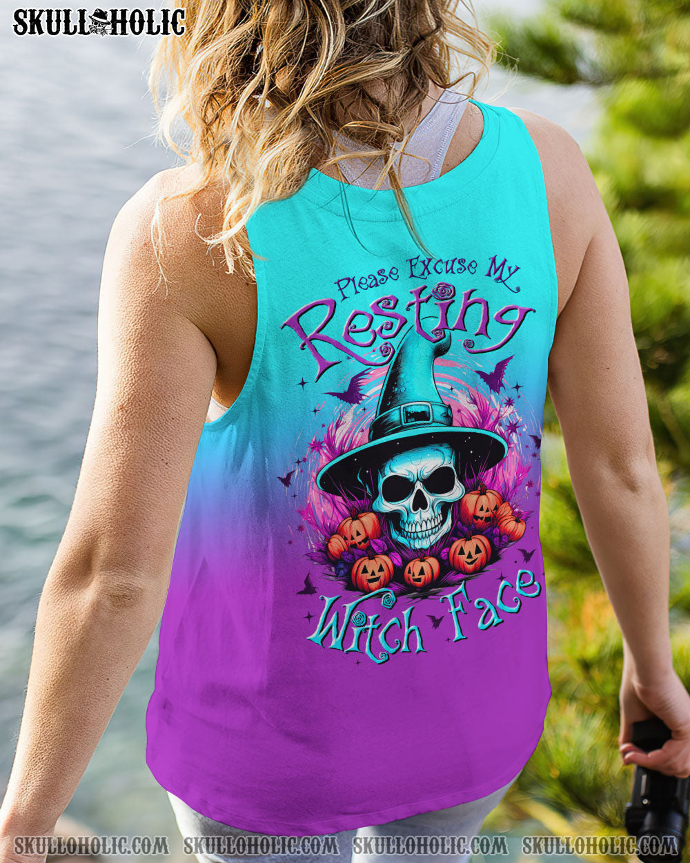 RESTING WITCH FACE HALLOWEEN ALL OVER PRINT – TLTW2407235