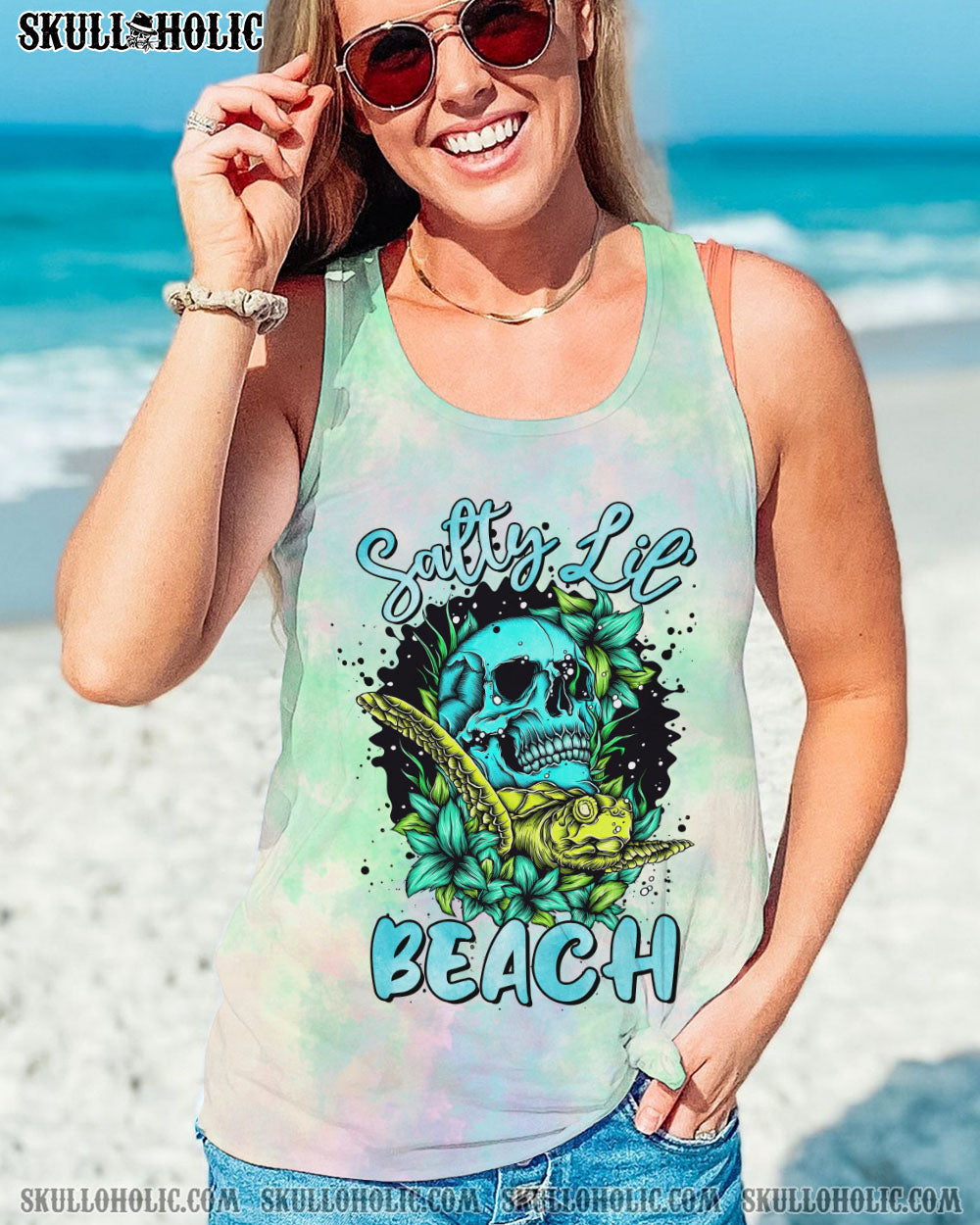 SALTY LIL’ BEACH SKULL TURTLE ALL OVER PRINT – TLTR2710221