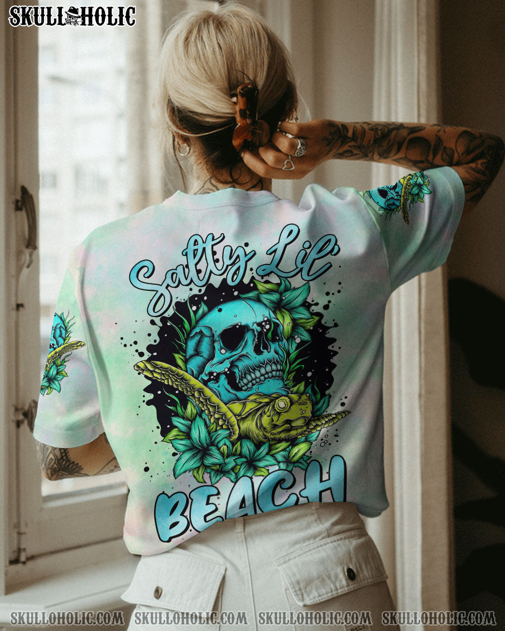 SALTY LIL’ BEACH SKULL TURTLE ALL OVER PRINT – TLTR2710221
