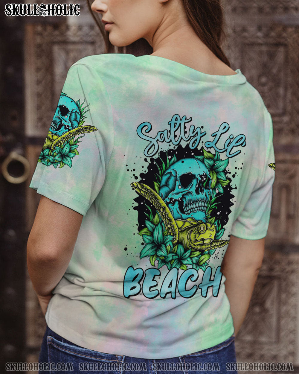 SALTY LIL’ BEACH SKULL TURTLE ALL OVER PRINT – TLTR2710221