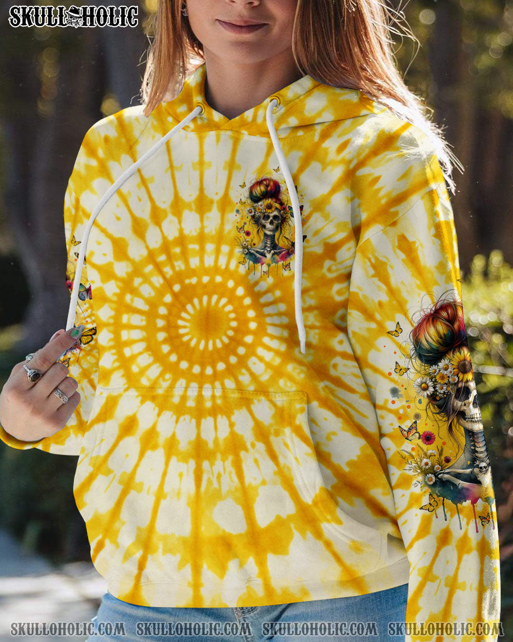 SHE IS SUNSHINE MESSY BUN ALL OVER PRINT – TYTM0911231
