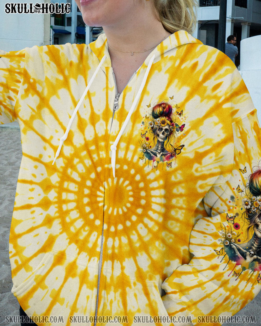 SHE IS SUNSHINE MESSY BUN ALL OVER PRINT – TYTM0911231
