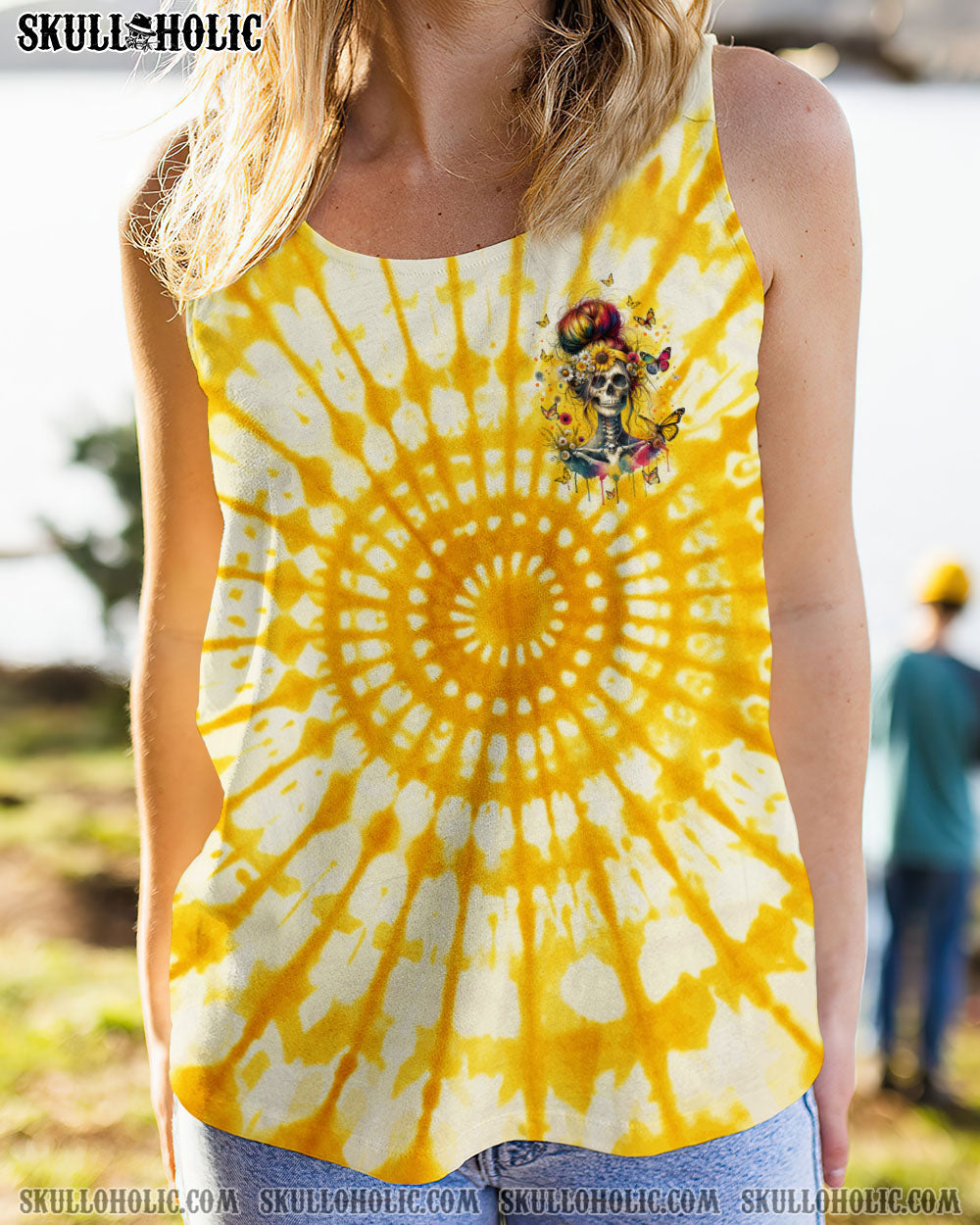 SHE IS SUNSHINE MESSY BUN ALL OVER PRINT – TYTM0911231