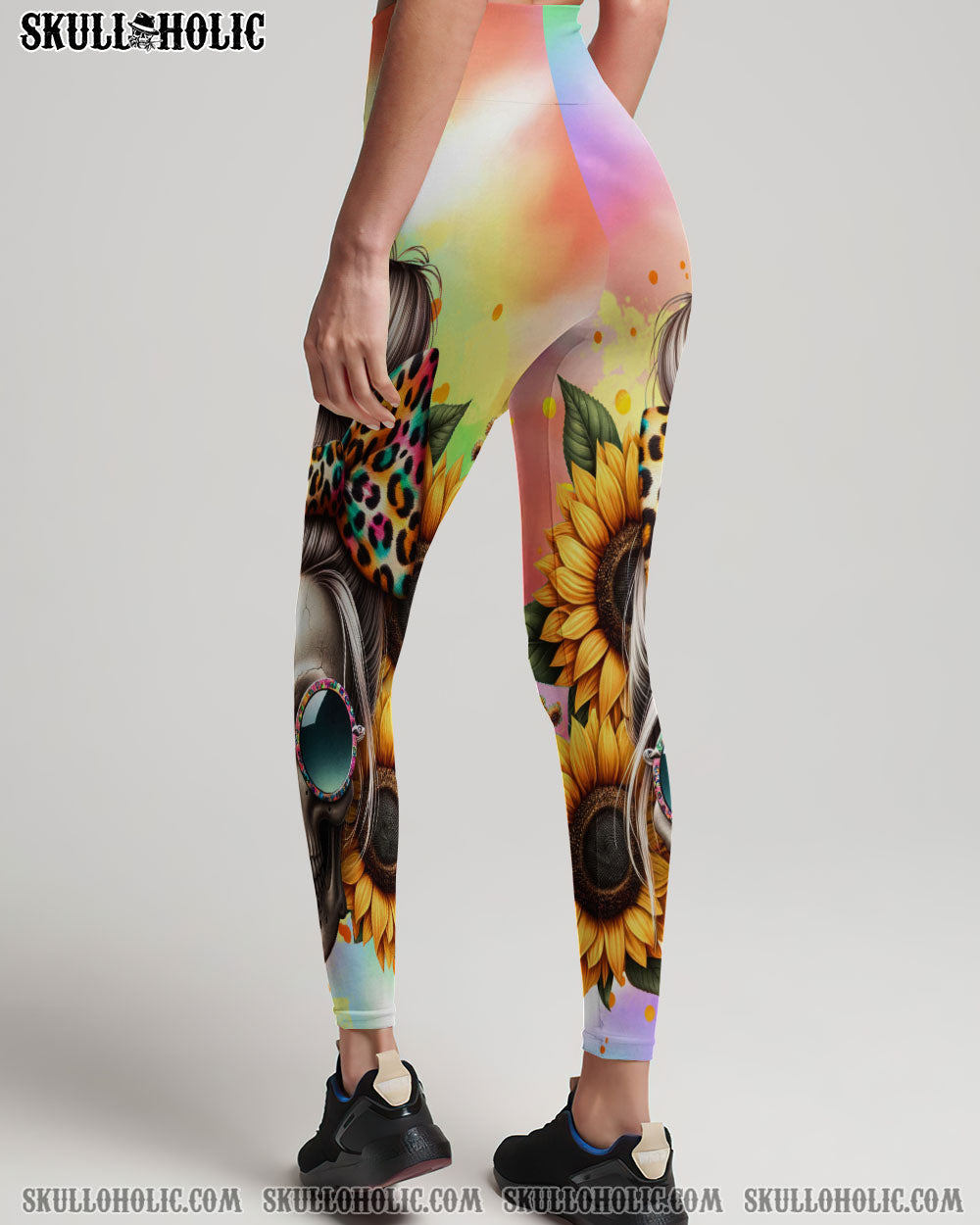 SHE IS SUNSHINE SKULL MESSY BUN ALL OVER PRINT – TLTR0211232