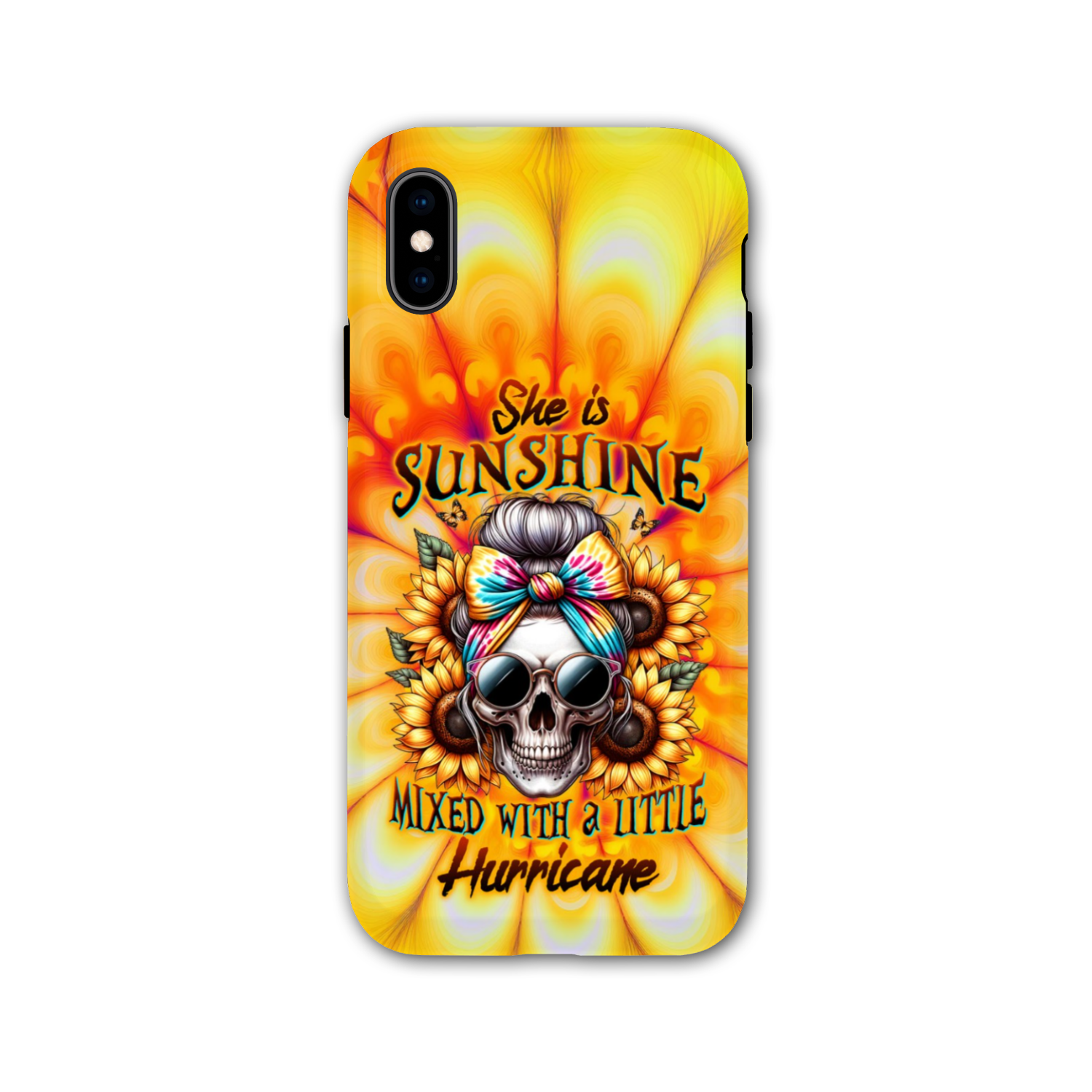 SHE IS SUNSHINE SKULL TIE DYE PHONE CASE – TLTW0711231