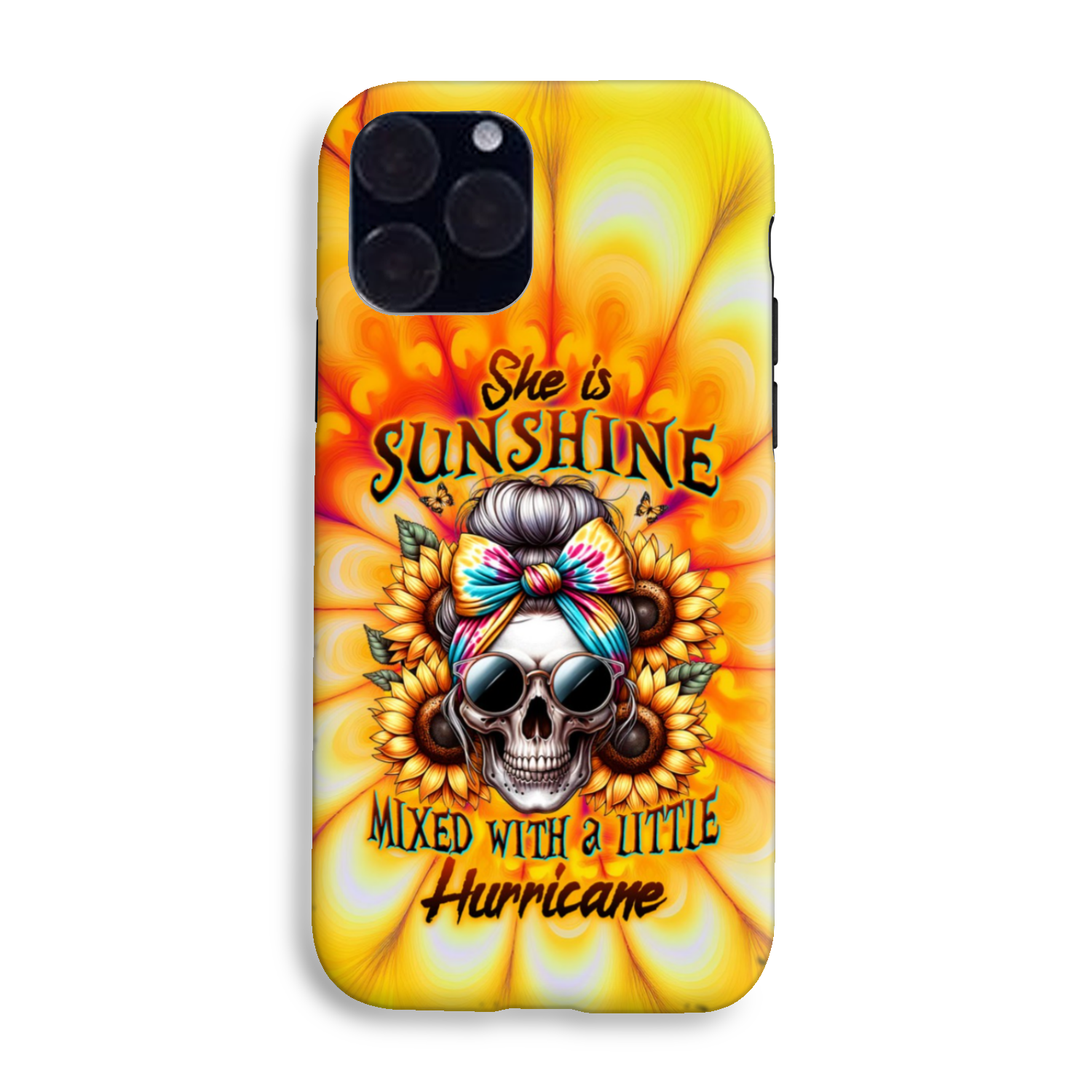 SHE IS SUNSHINE SKULL TIE DYE PHONE CASE – TLTW0711231