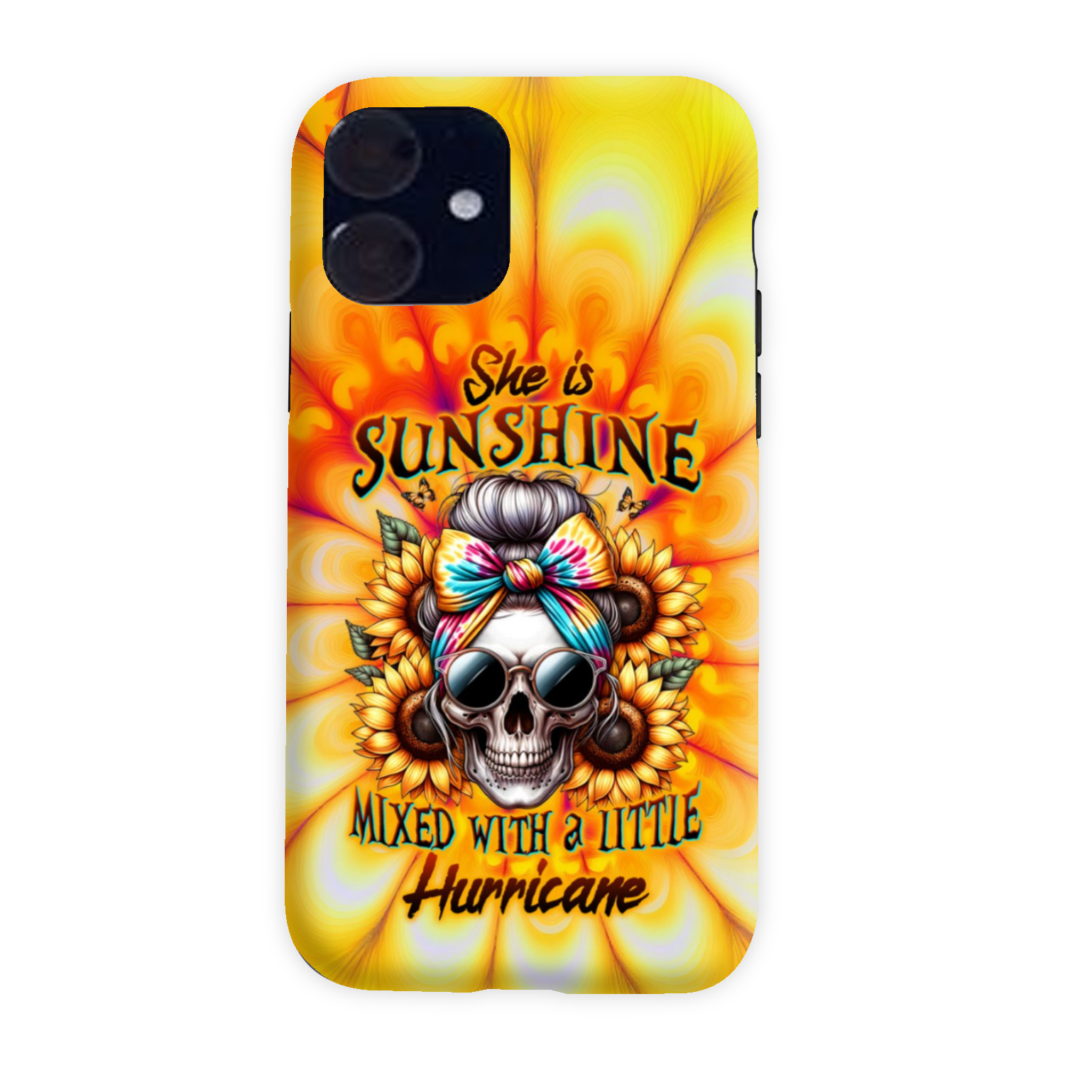 SHE IS SUNSHINE SKULL TIE DYE PHONE CASE – TLTW0711231