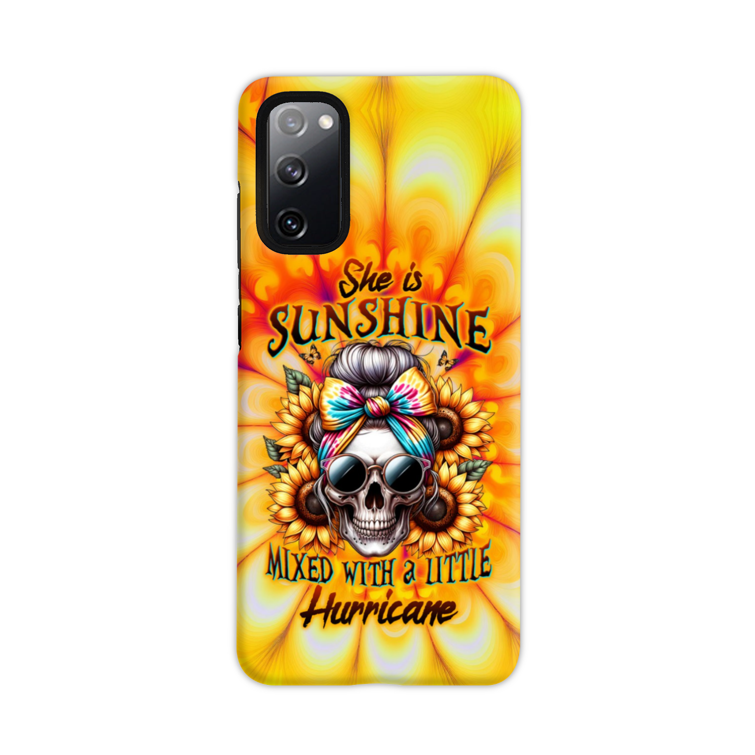 SHE IS SUNSHINE SKULL TIE DYE PHONE CASE – TLTW0711231