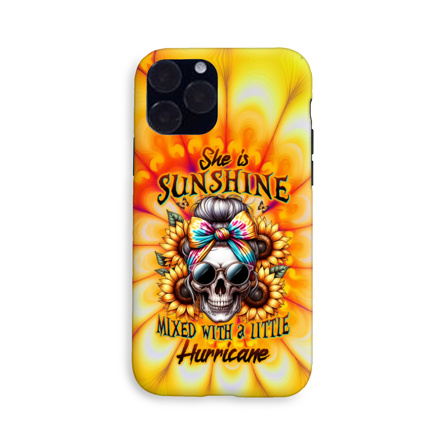 SHE IS SUNSHINE SKULL TIE DYE PHONE CASE – TLTW0711231