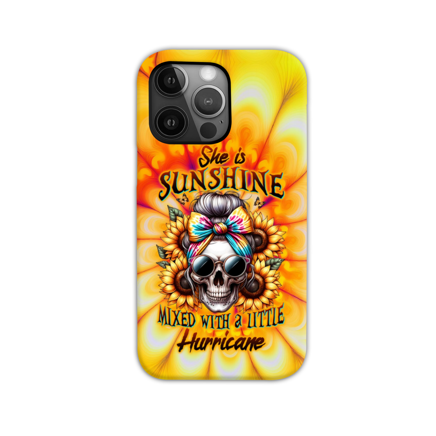 SHE IS SUNSHINE SKULL TIE DYE PHONE CASE – TLTW0711231