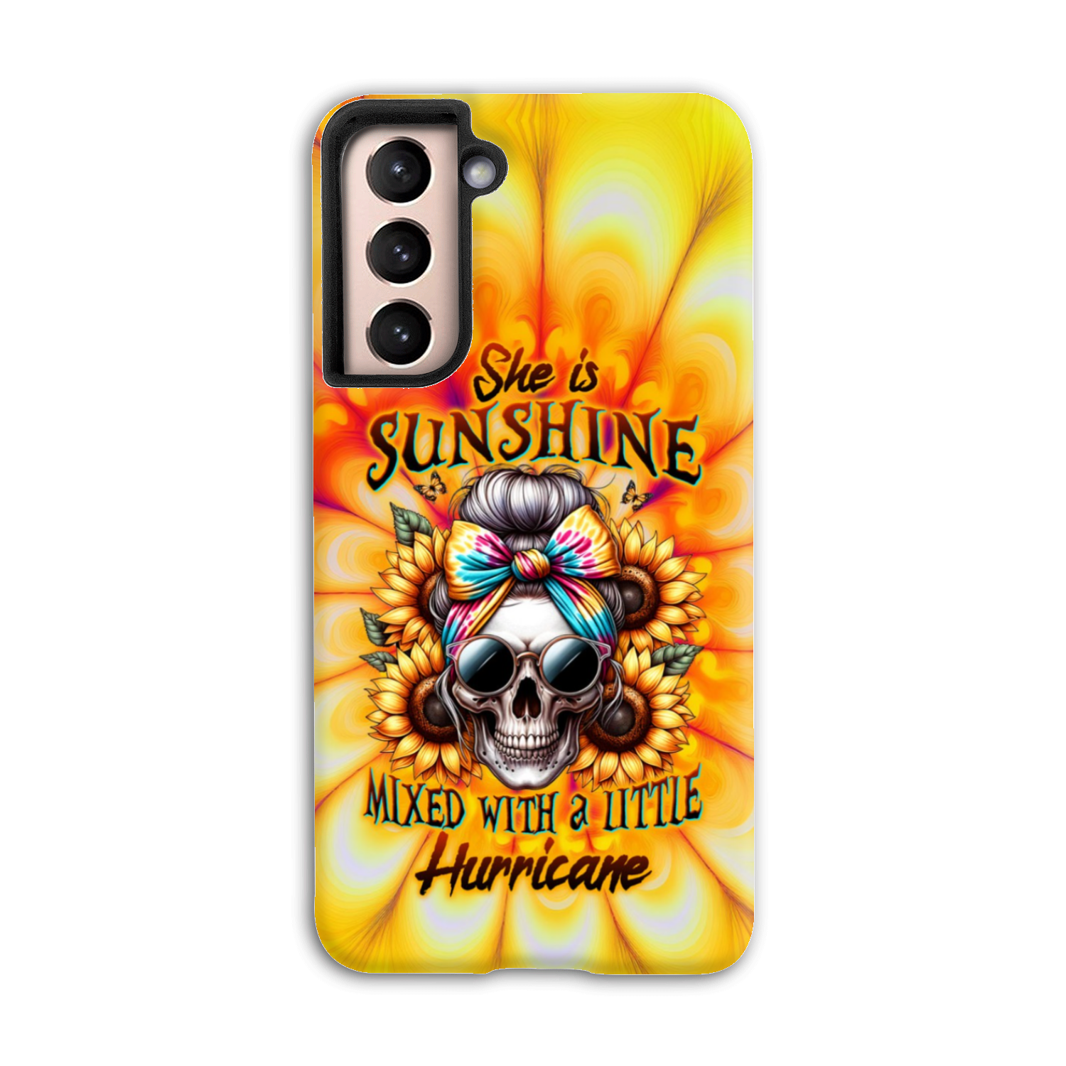 SHE IS SUNSHINE SKULL TIE DYE PHONE CASE – TLTW0711231