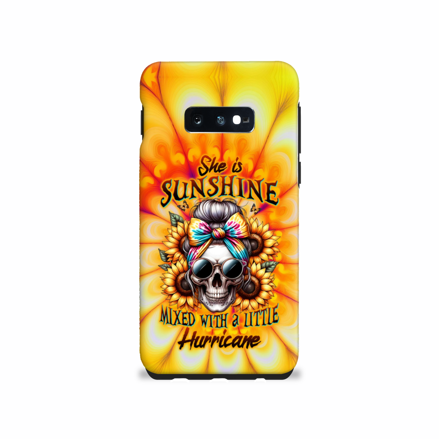SHE IS SUNSHINE SKULL TIE DYE PHONE CASE – TLTW0711231