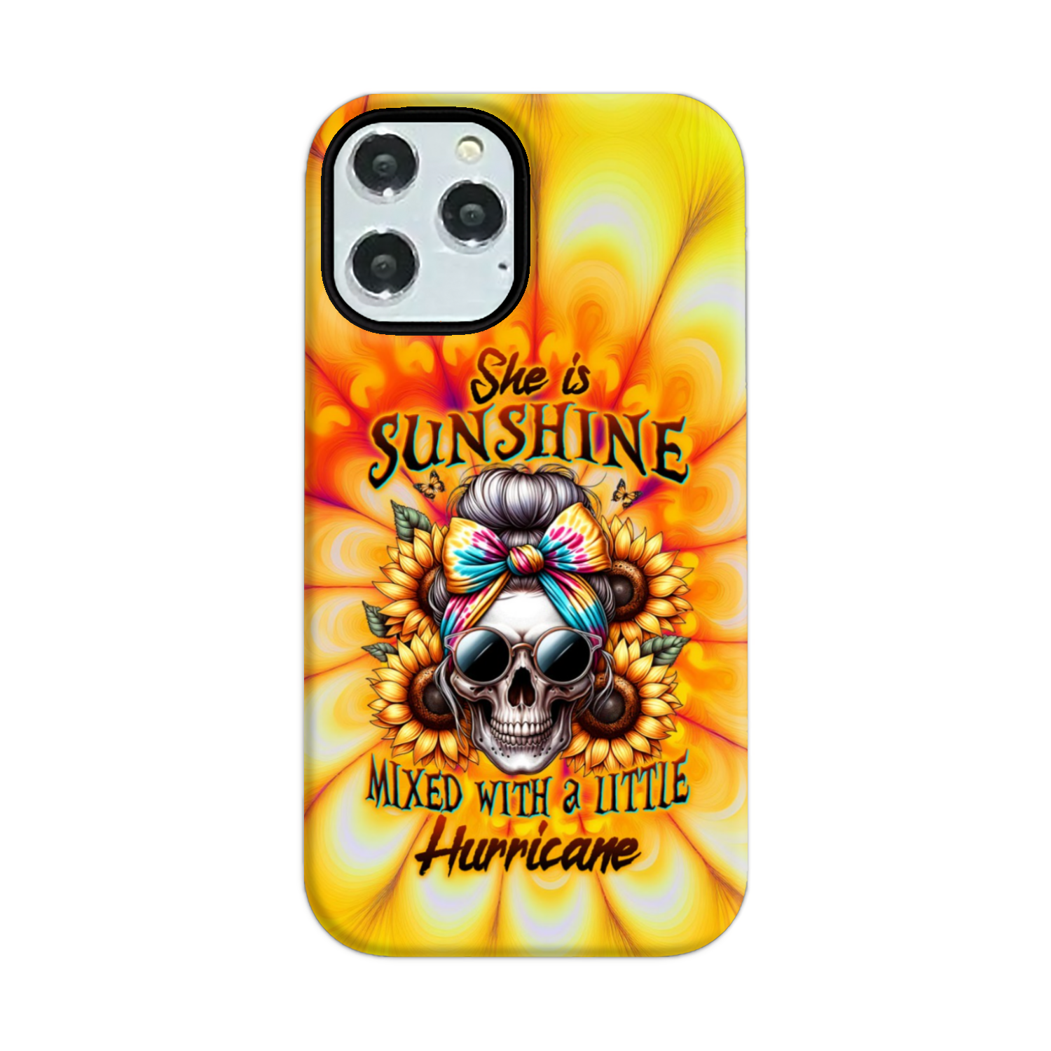 SHE IS SUNSHINE SKULL TIE DYE PHONE CASE – TLTW0711231