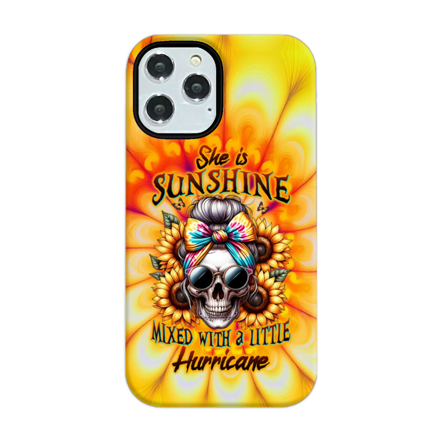 SHE IS SUNSHINE SKULL TIE DYE PHONE CASE – TLTW0711231