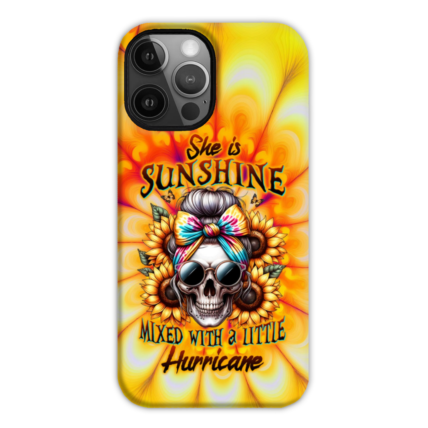 SHE IS SUNSHINE SKULL TIE DYE PHONE CASE – TLTW0711231