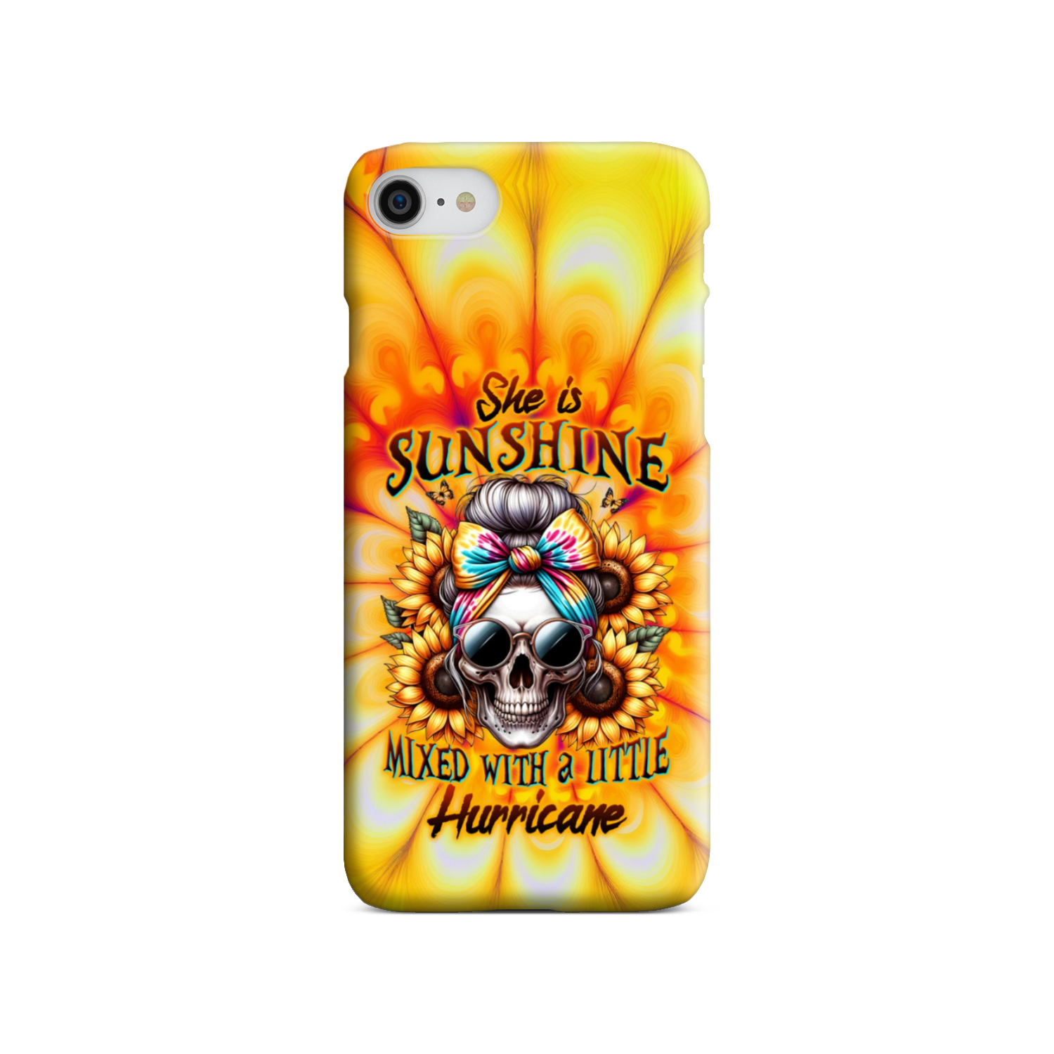 SHE IS SUNSHINE SKULL TIE DYE PHONE CASE – TLTW0711231