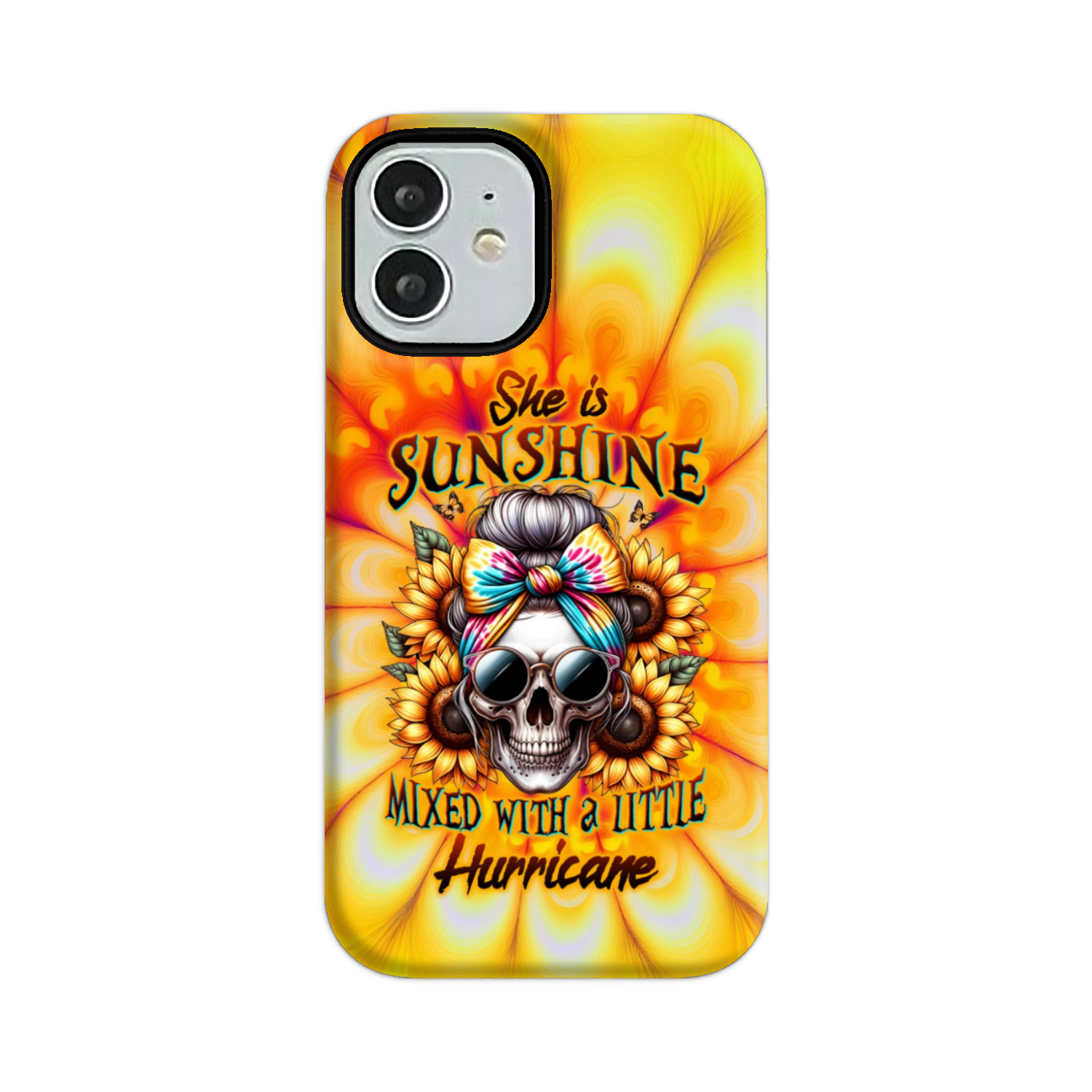 SHE IS SUNSHINE SKULL TIE DYE PHONE CASE – TLTW0711231