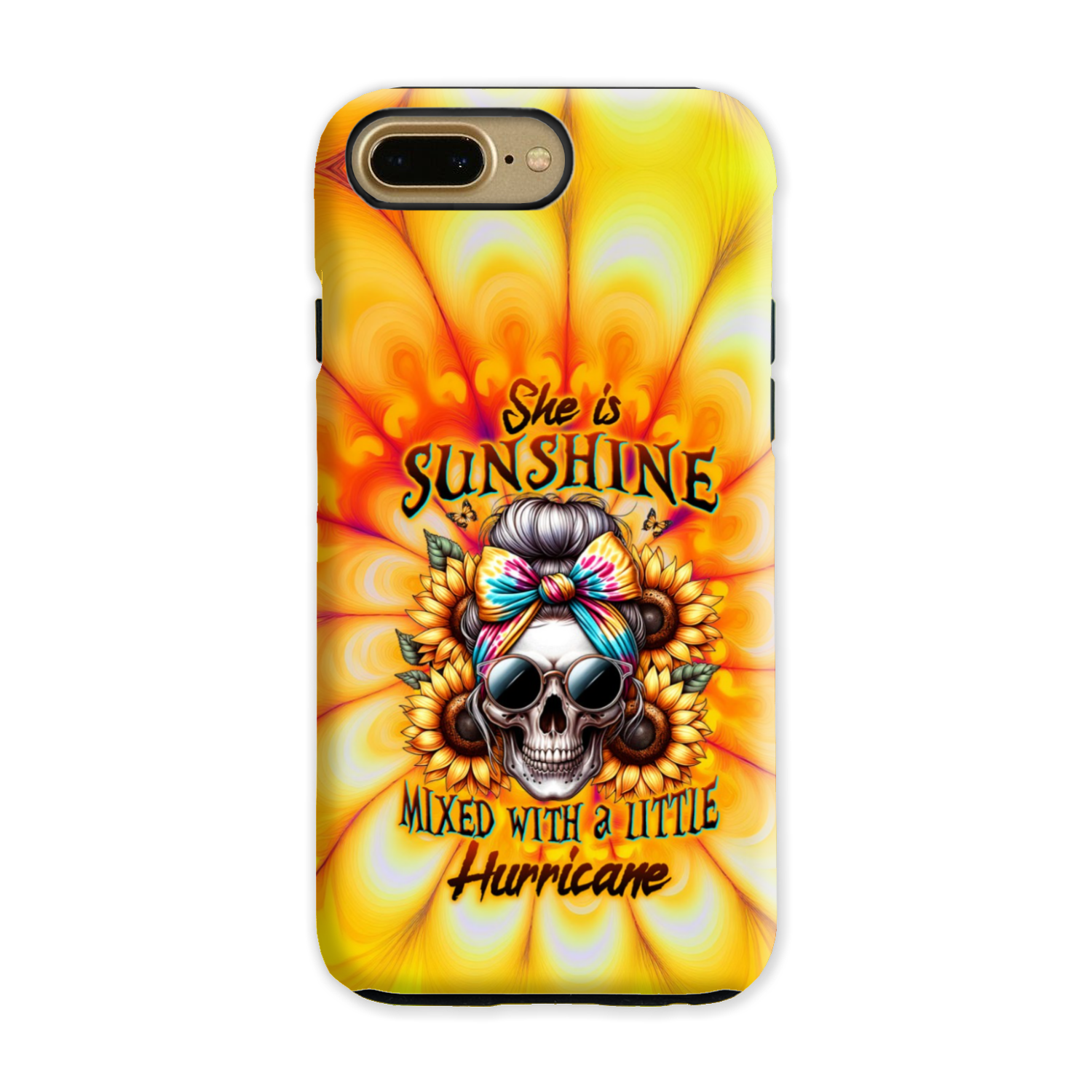 SHE IS SUNSHINE SKULL TIE DYE PHONE CASE – TLTW0711231