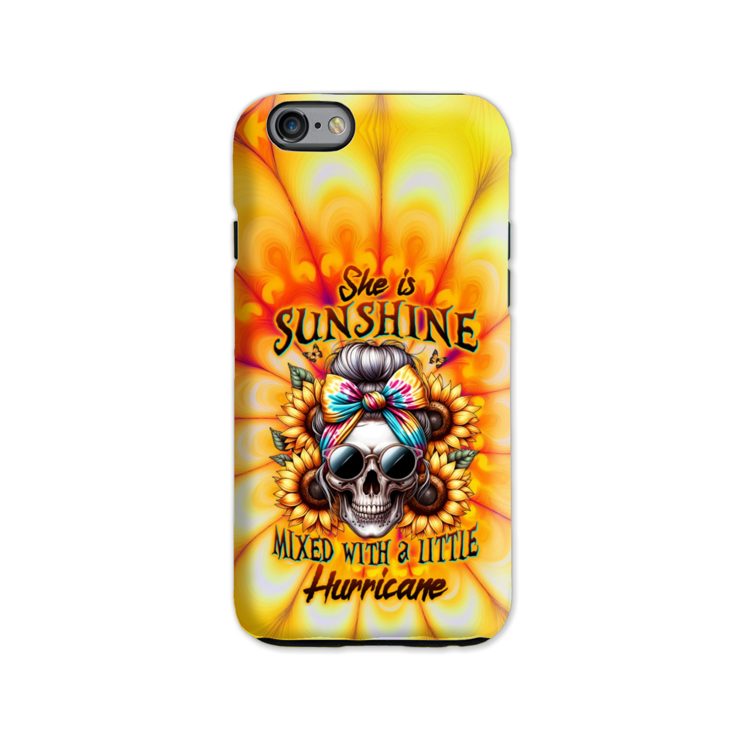 SHE IS SUNSHINE SKULL TIE DYE PHONE CASE – TLTW0711231
