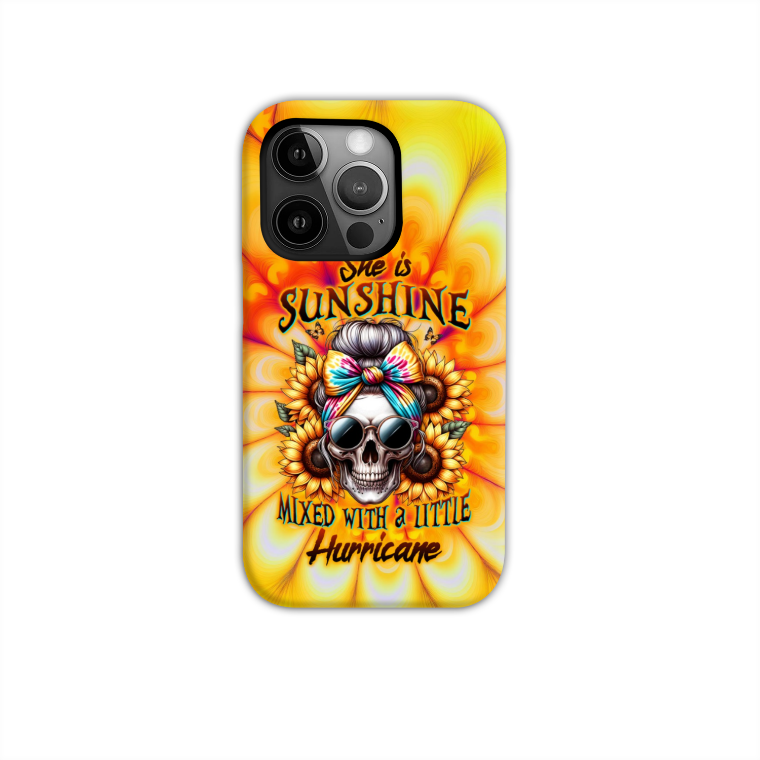 SHE IS SUNSHINE SKULL TIE DYE PHONE CASE – TLTW0711231