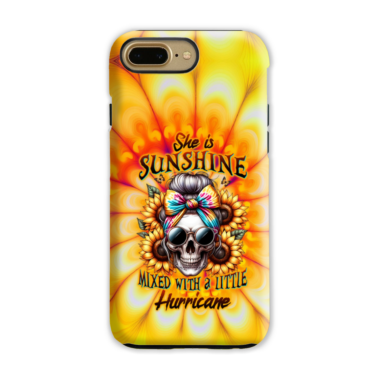 SHE IS SUNSHINE SKULL TIE DYE PHONE CASE – TLTW0711231