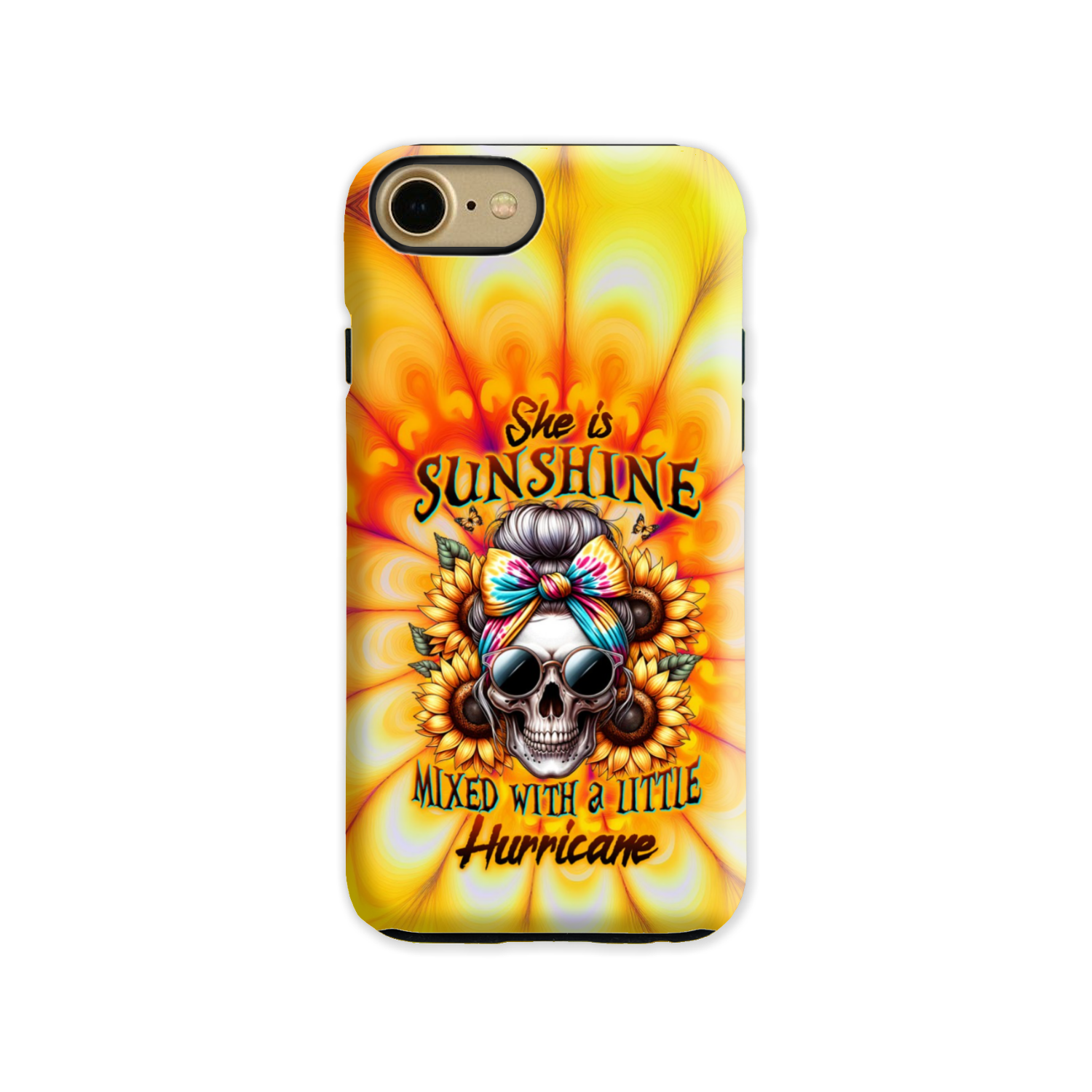 SHE IS SUNSHINE SKULL TIE DYE PHONE CASE – TLTW0711231