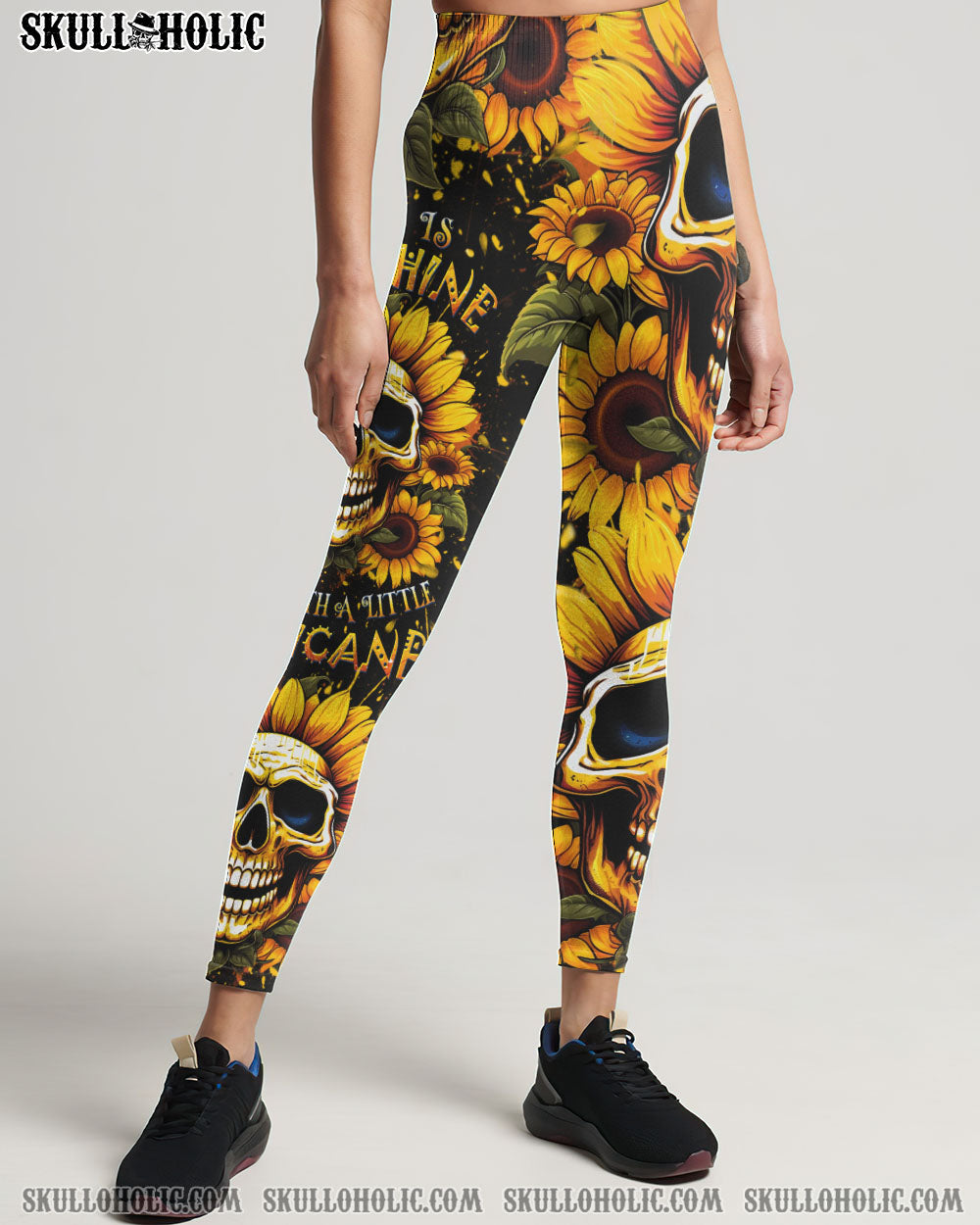 SHE IS SUNSHINE SUNFLOWER SKULL ALL OVER PRINT – YHDU0607234
