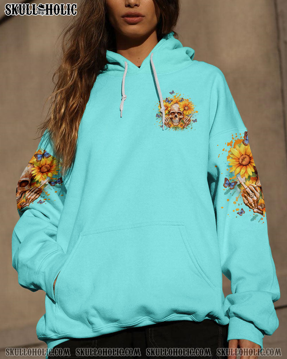 SHE IS SUNSHINE SUNFLOWER SKULL ALL OVER PRINT – YHLT2011231