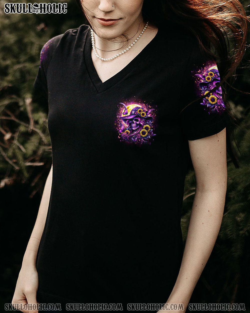 SHE IS SUNSHINE SUNFLOWER SKULL ALL OVER PRINT – YHLT2901242